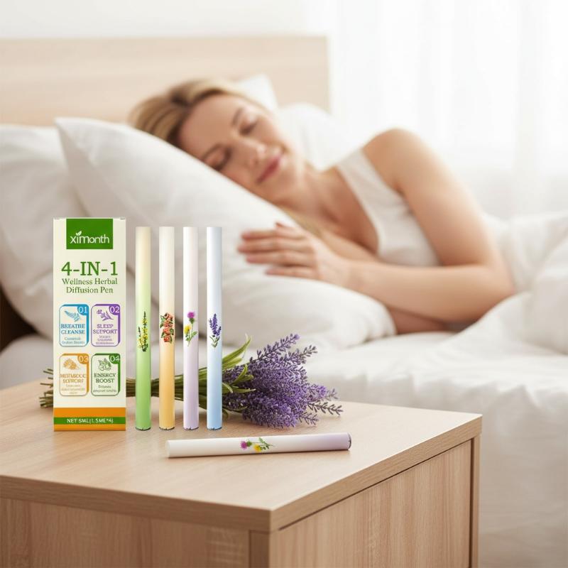 Herbal And Wellness - Набор травяных диффузоров 4-в-1: Энергетический батончик-очиститель
