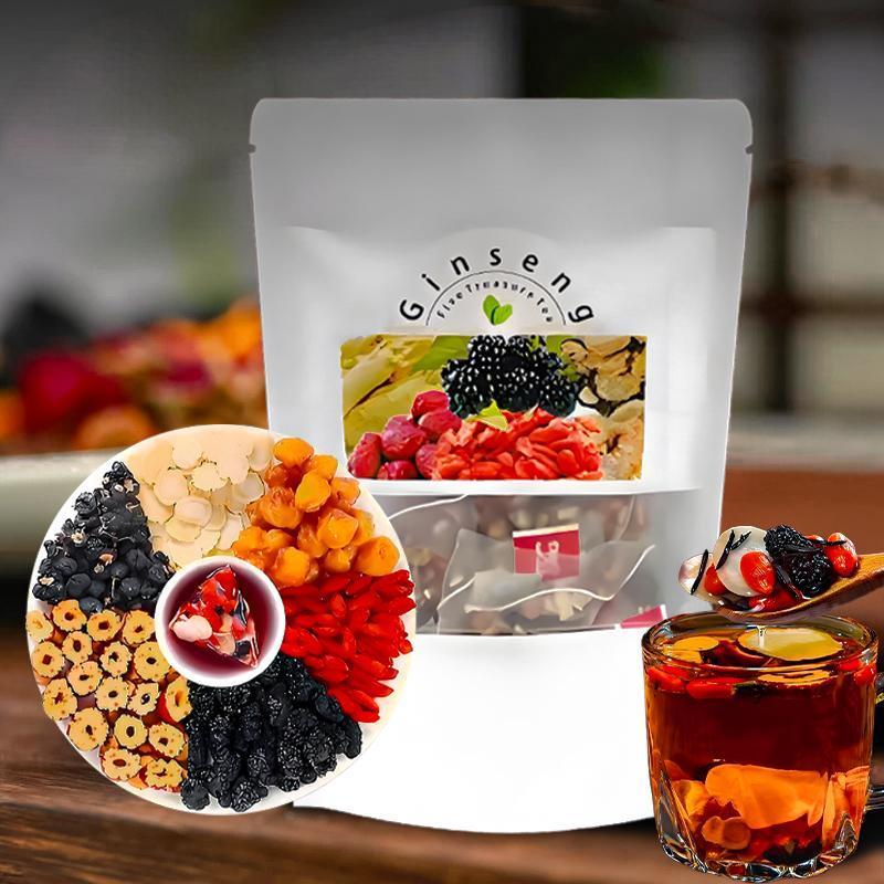 Чай с женьшенем «Пять сокровищ – обзор и цена Herbal And Wellness
