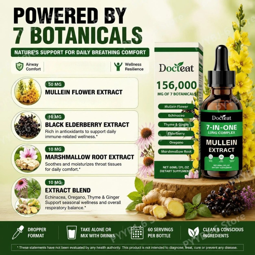 Docteat 7-в-1 Экстракт коровяк – обзор и цена Herbal And Wellness